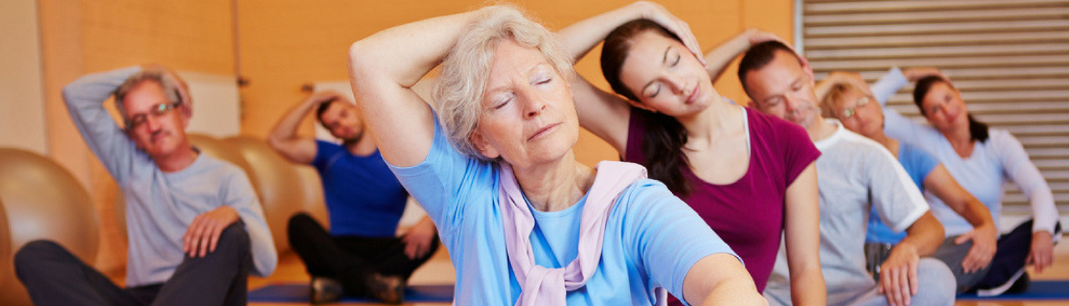 Older adults in a Pilates based exercise class as part of active ageing