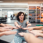Engaging Every Body - group of middle aged gym class goers
