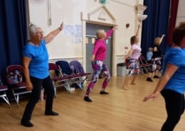 Pauline takes part in a KFA class